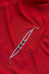 Green Prism Pearl Bracelet