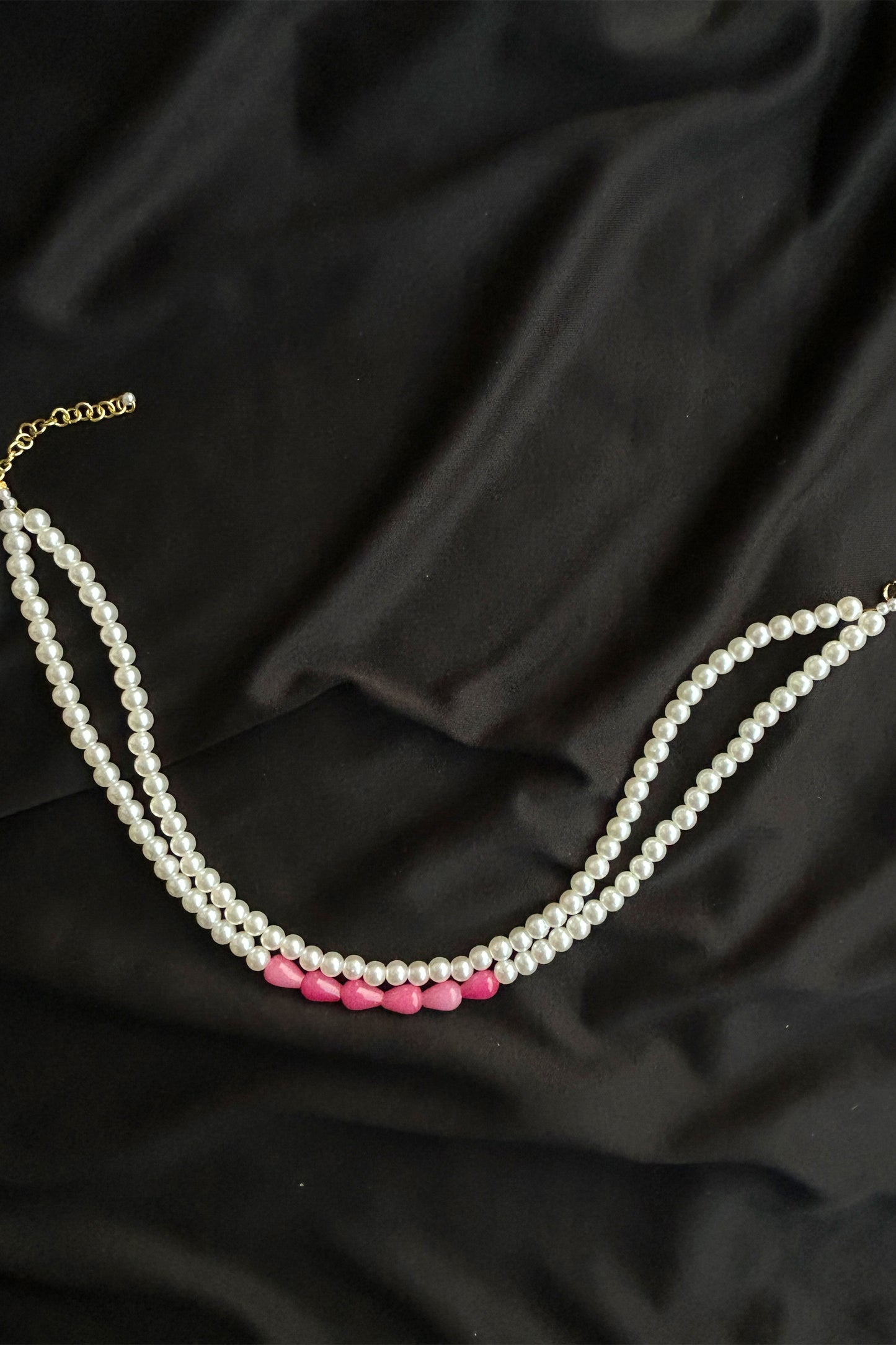 Pink Luxe Pearl Necklace