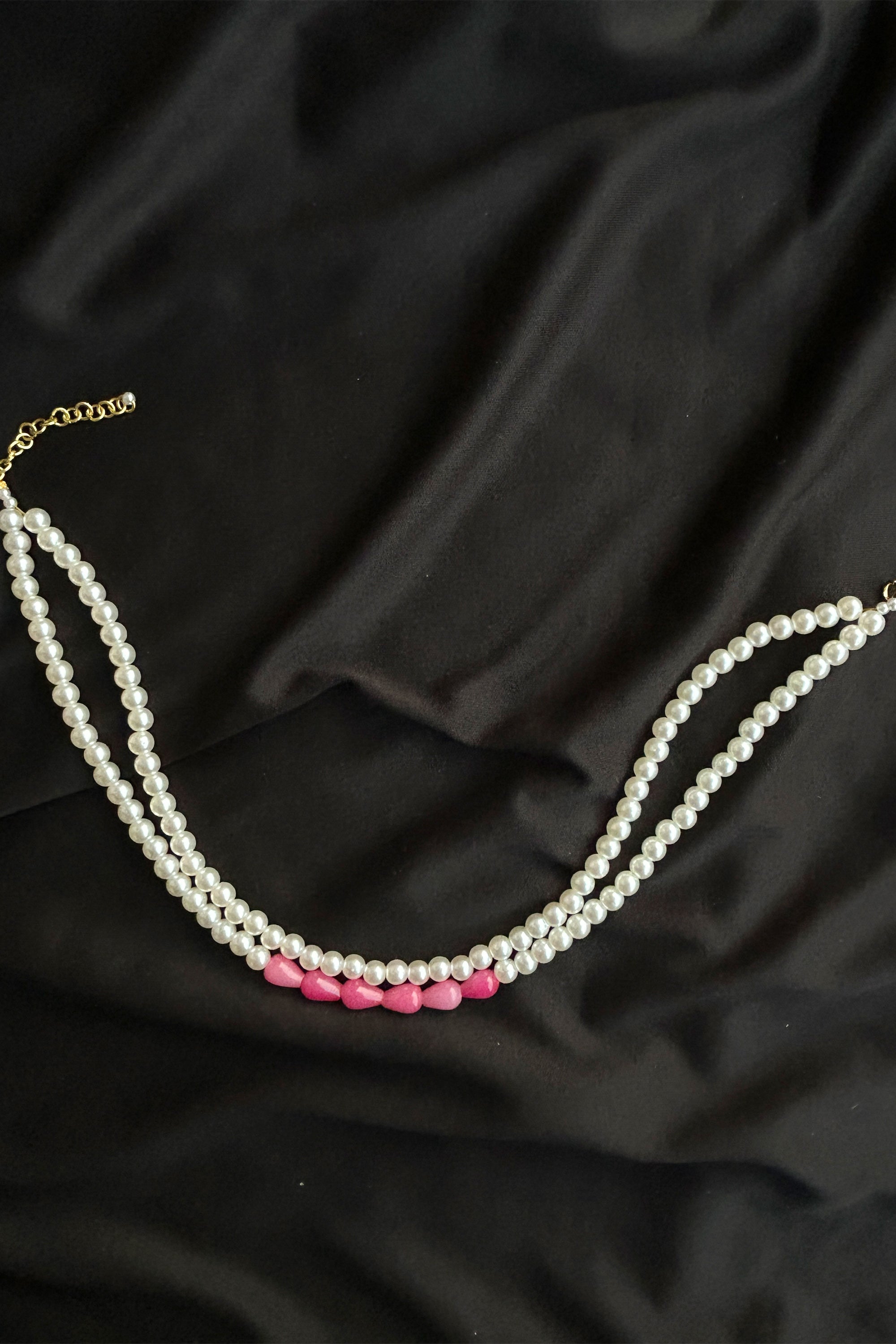 Pink Luxe Pearl Necklace