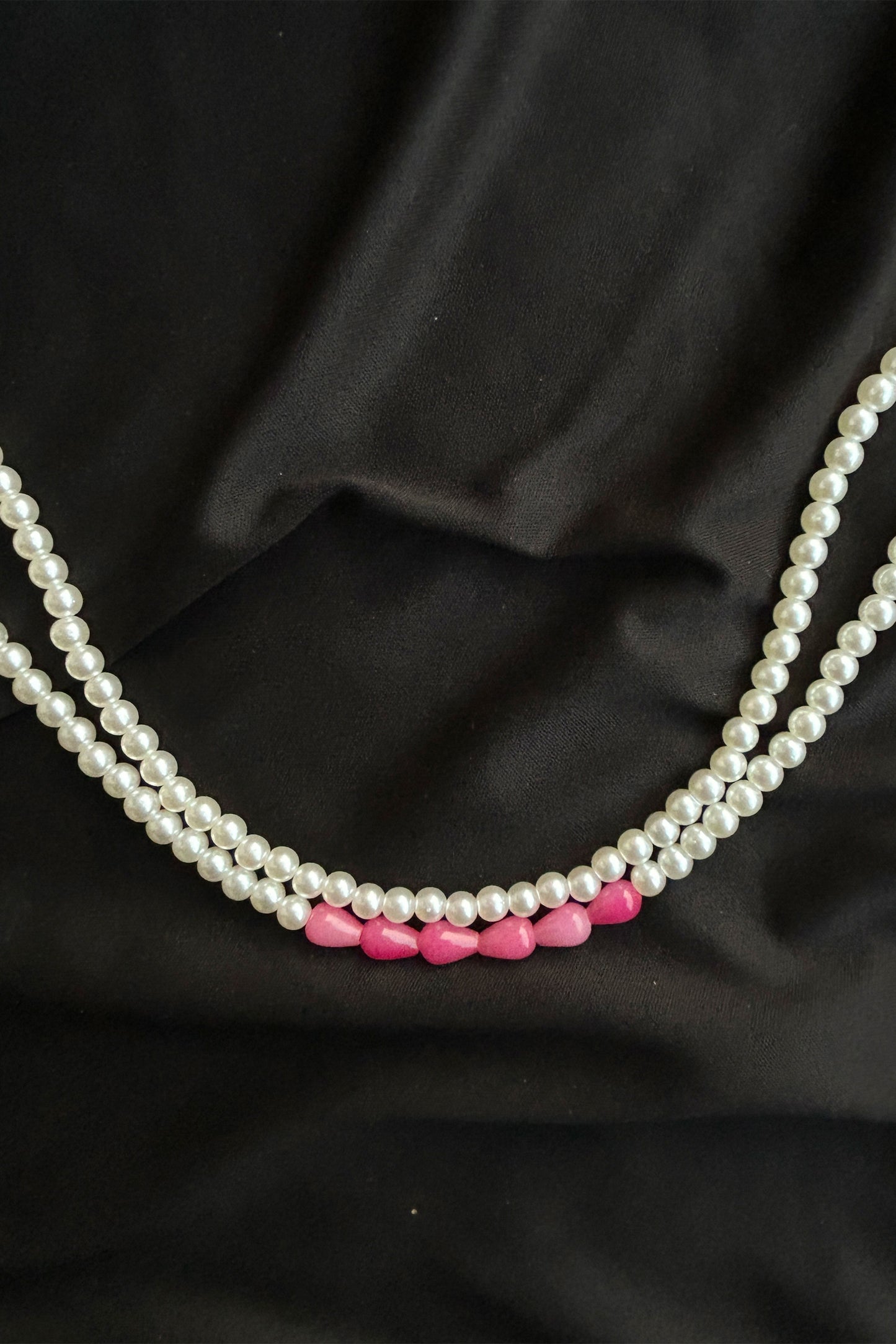 Pink Luxe Pearl Necklace