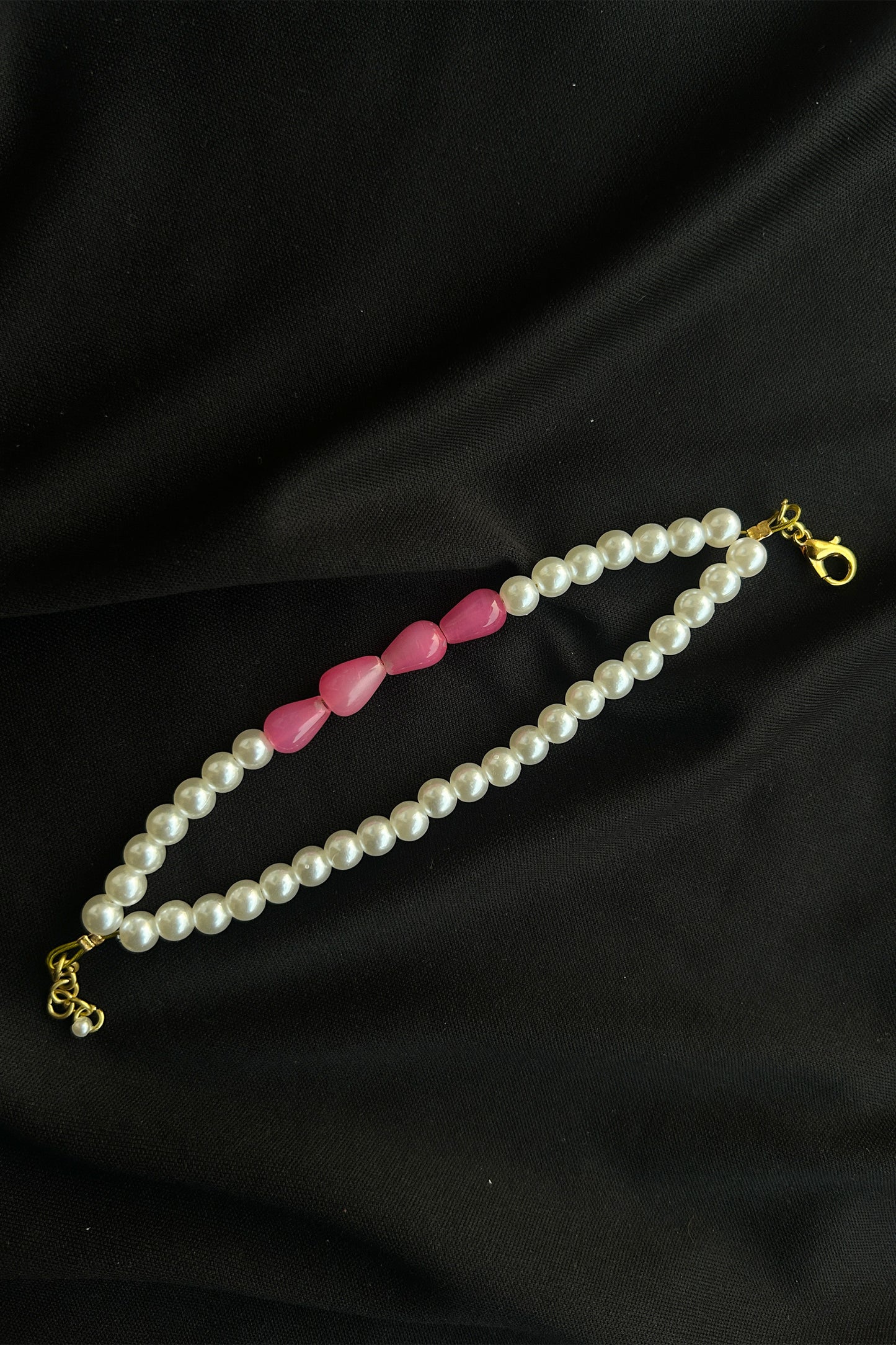 Pink Luxe Pearl Bracelet