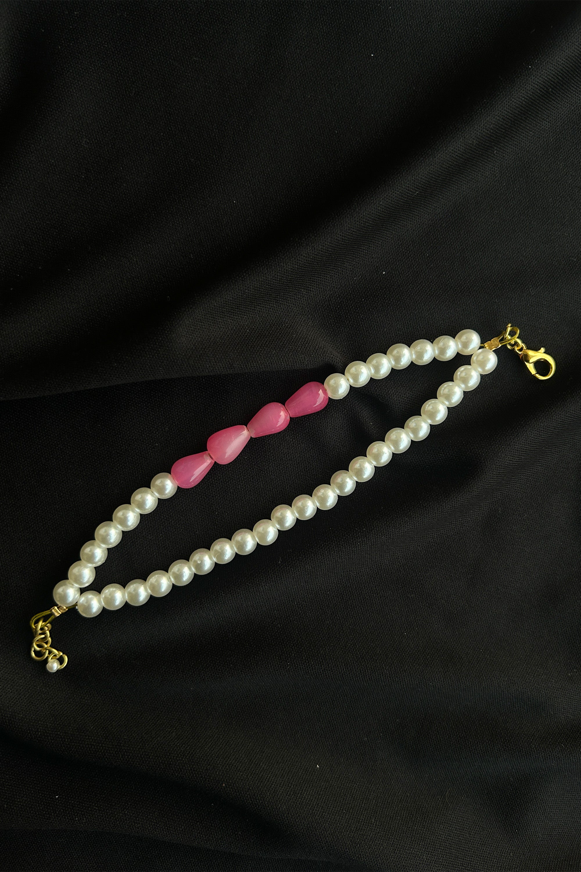 Pink Luxe Pearl Bracelet