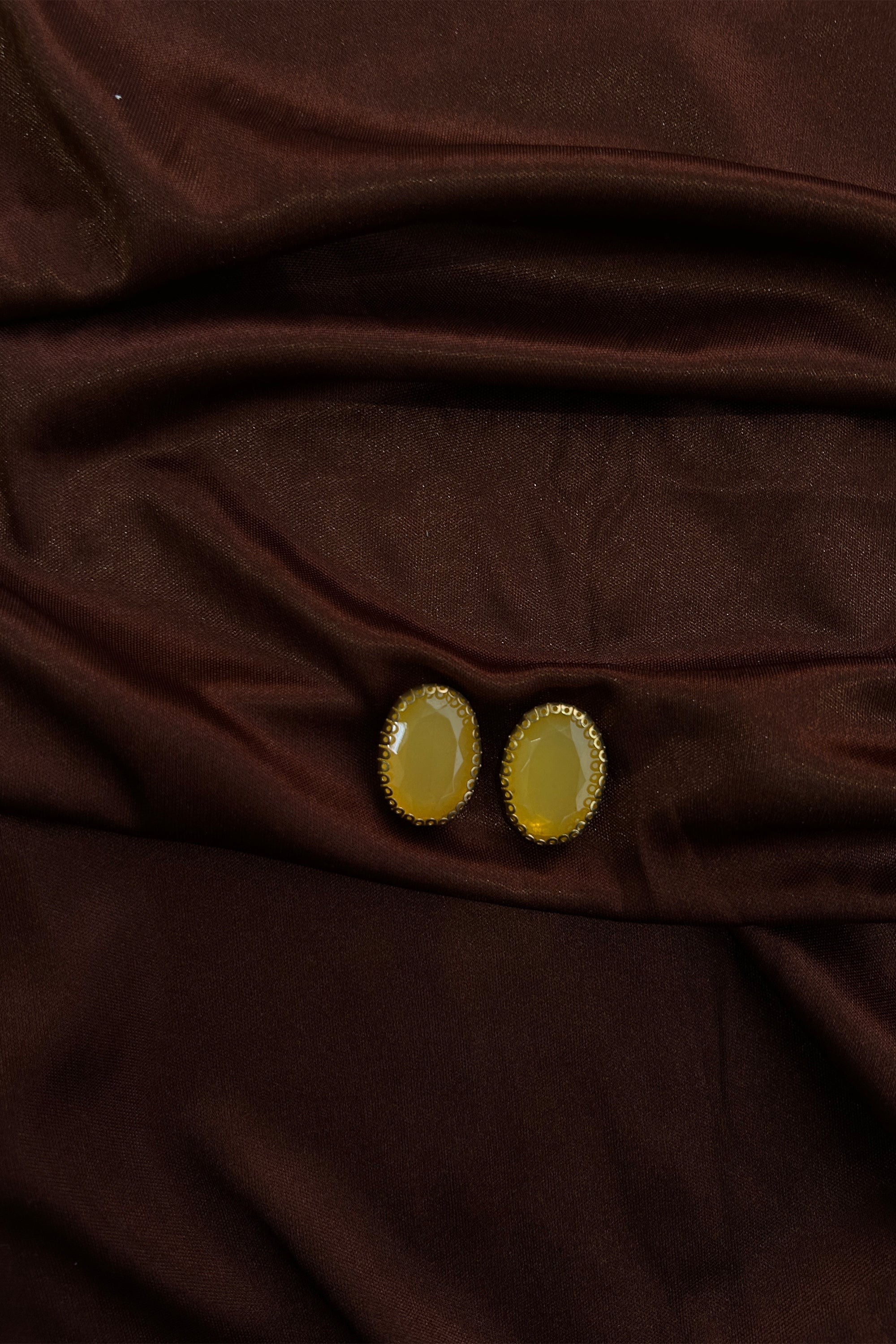 Yellow Gemstone Earrings