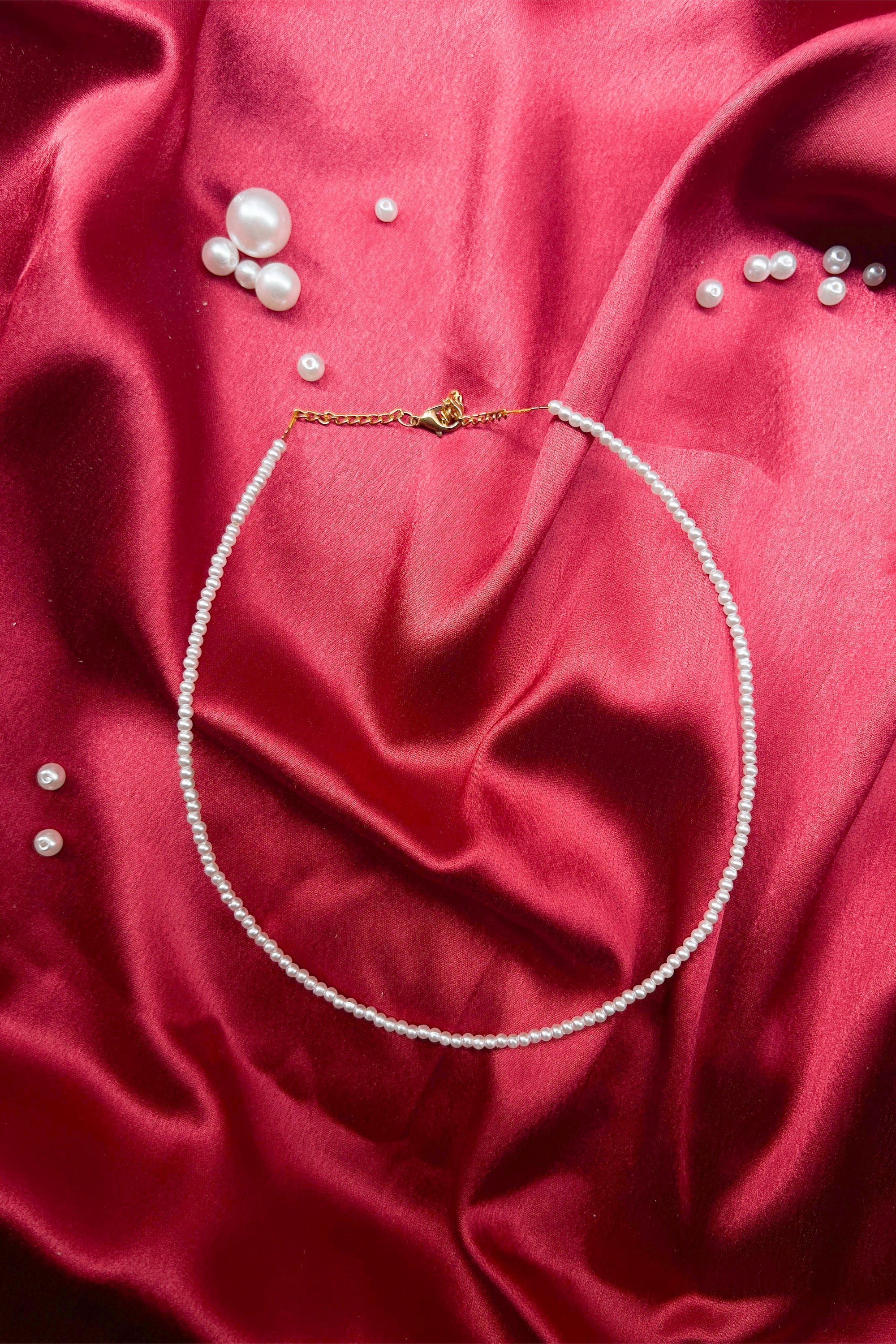 Classic White Pearl Necklace 3MM