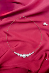 Floating Elegance Pearl Choker