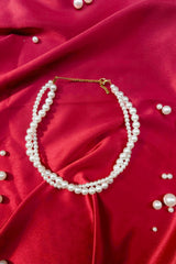 Twisted Double-Strand Pearl Necklace