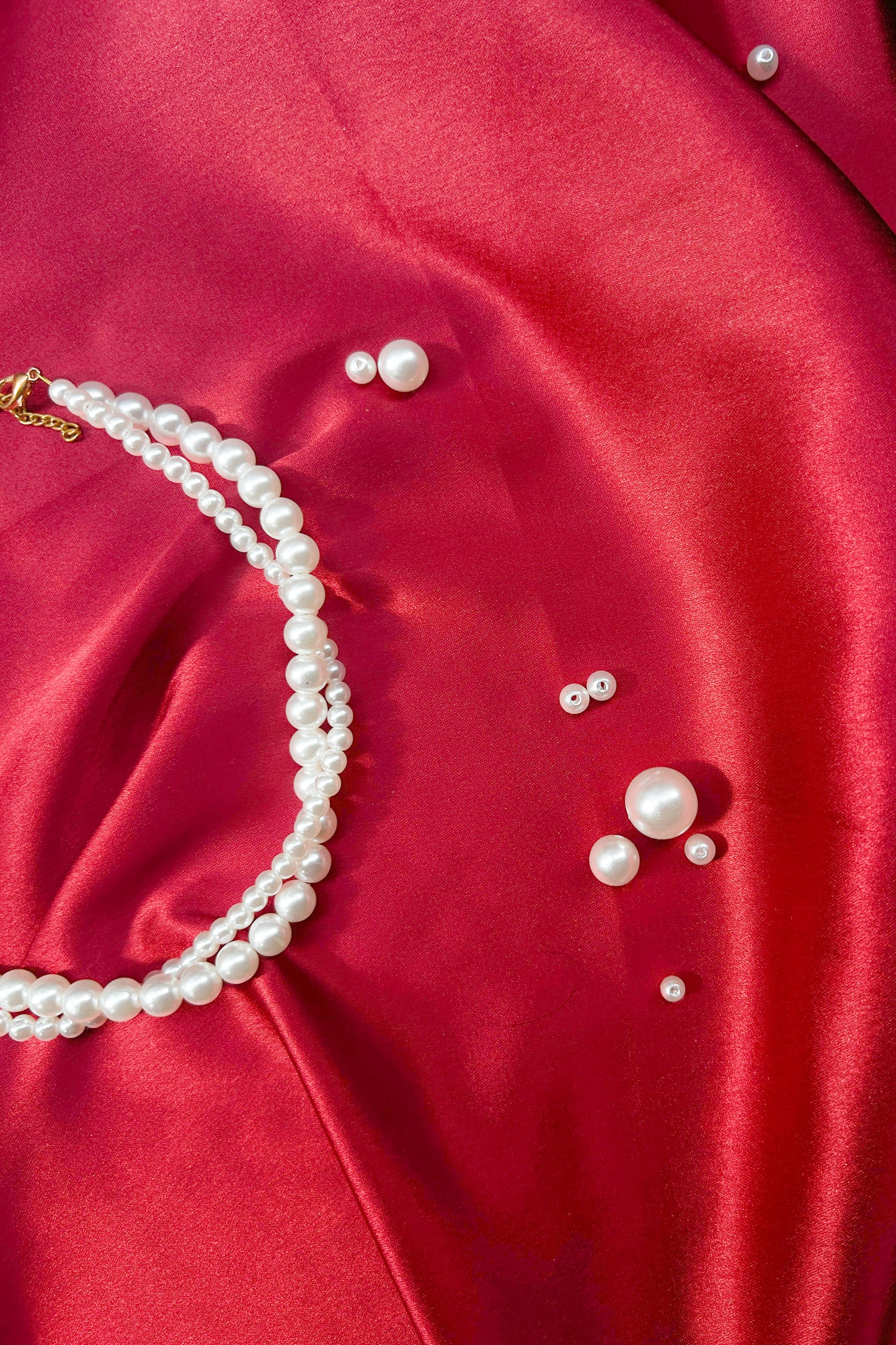 Twisted Double-Strand Pearl Necklace