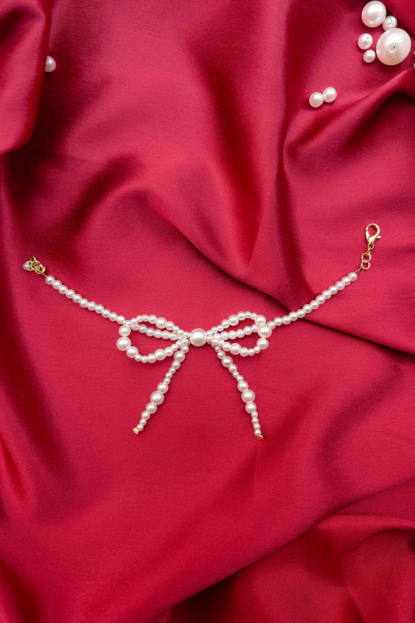 Pearl Kiss Bow Bracelet