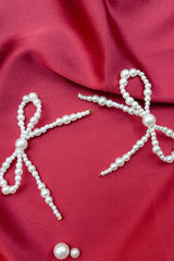 Pearl Kiss Bow Earring