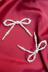 Pearl Kiss Bow Earring