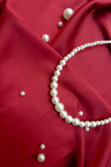 Graduated Pearl Bead Necklace 3 to 14MM