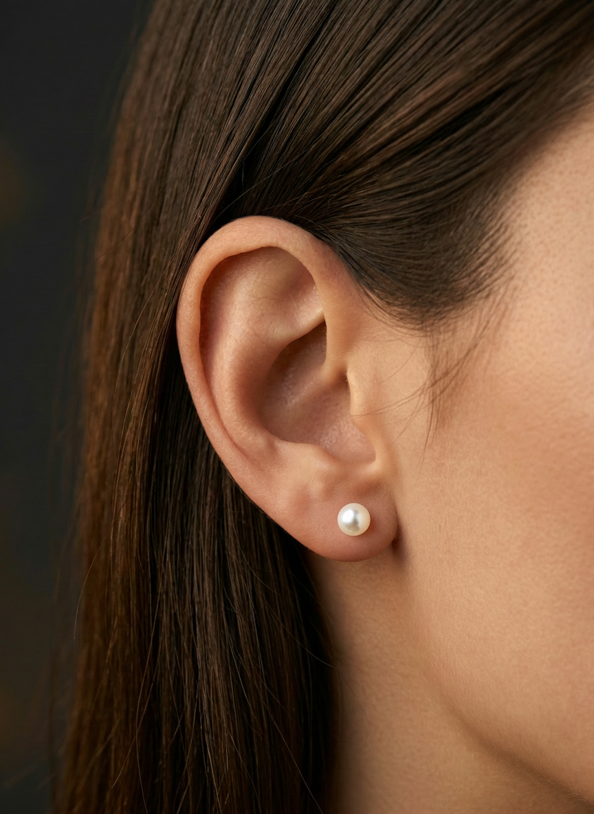 Everyday Pearl Studs Earrings 4MM