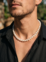 Pearl Line Necklace 10MM