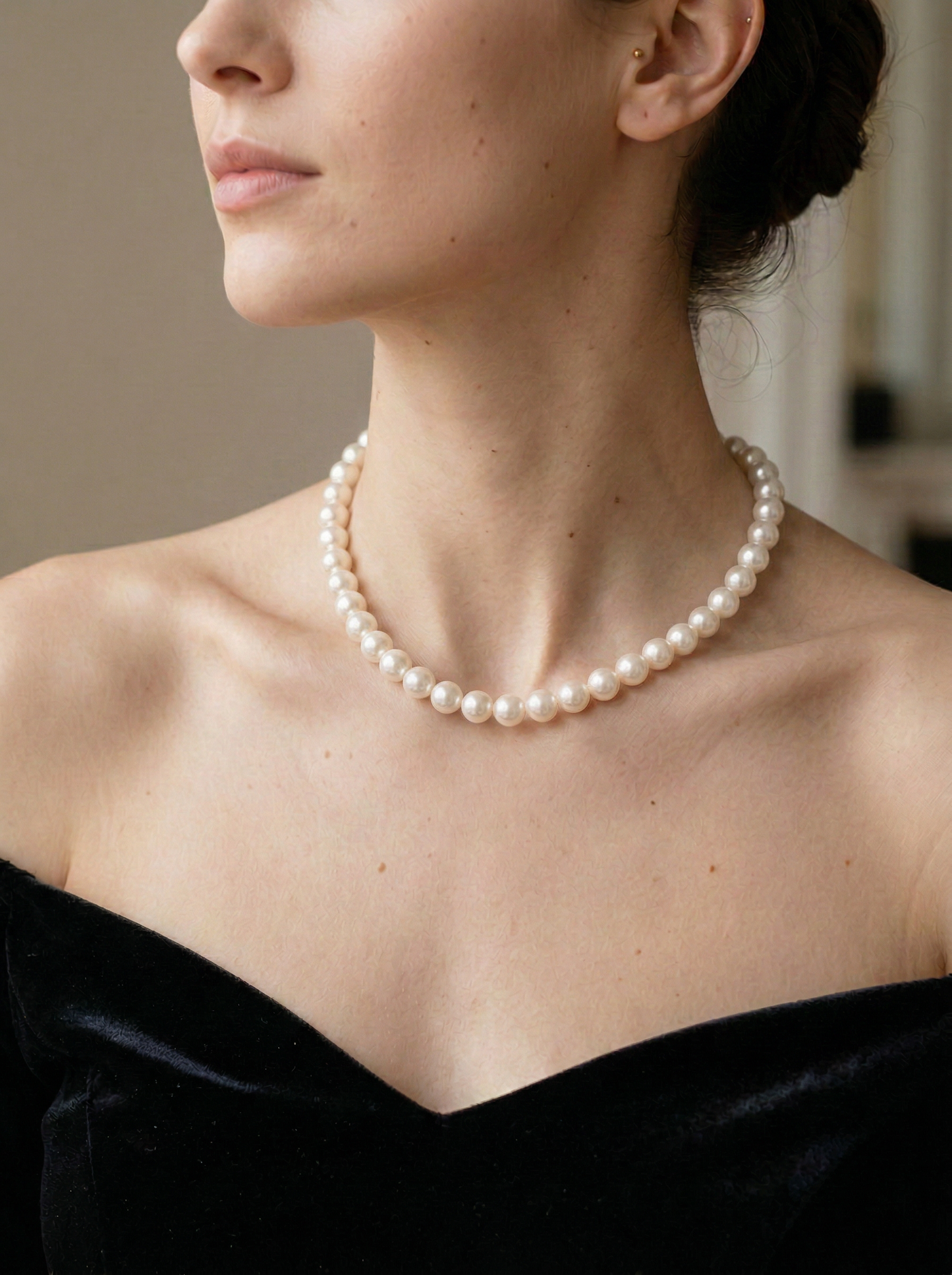 Ivory Allure Necklace 6MM
