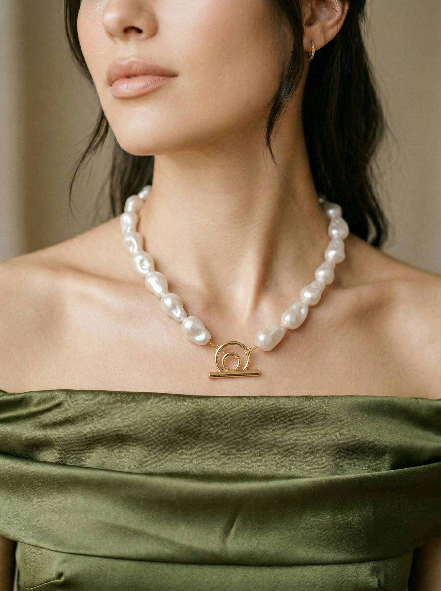 The Halo Baroque Pearl Necklace