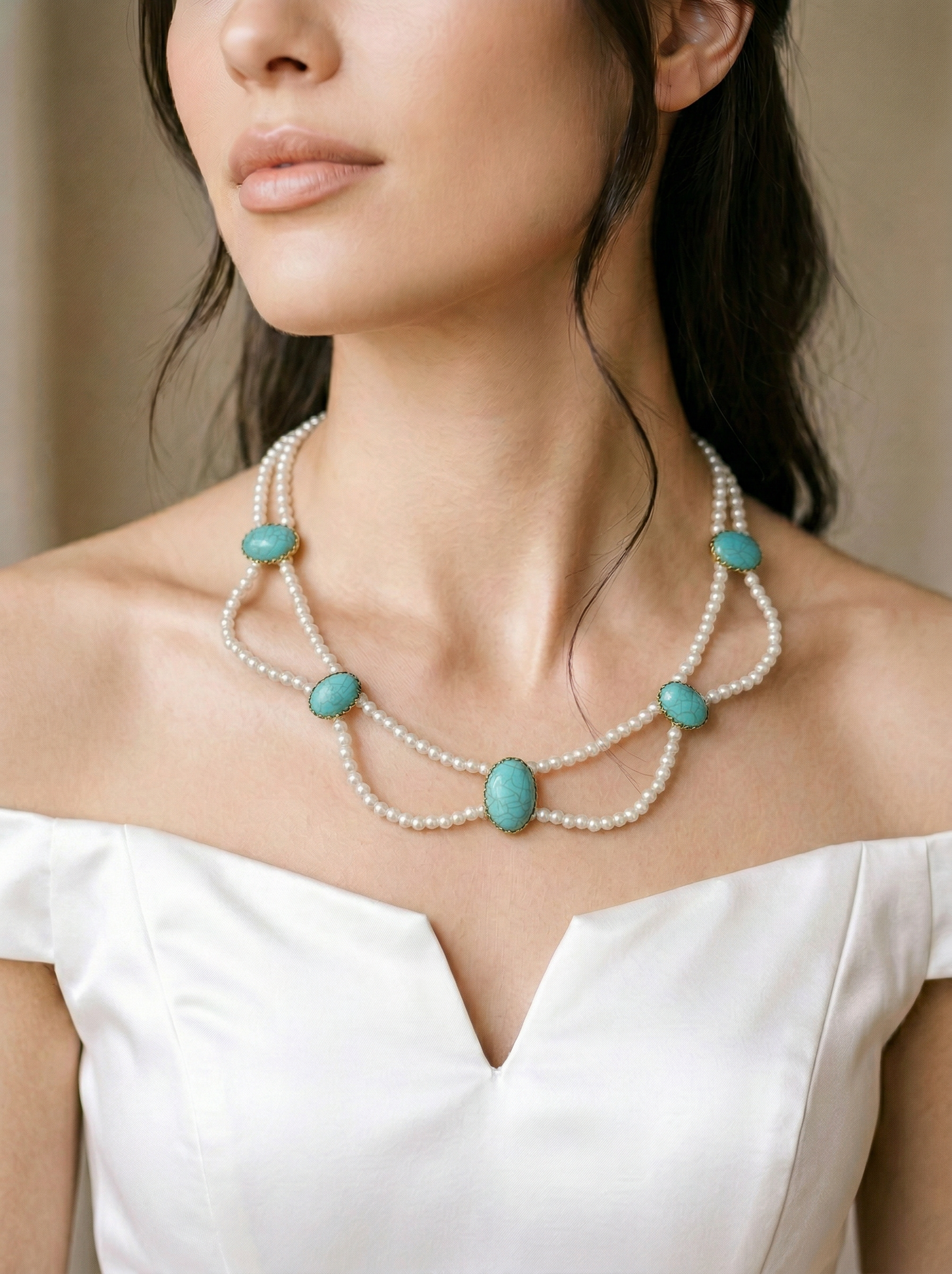 Vintage Turquoise Grace Set with Bracelet