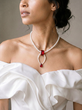 Royal Red Bloom Necklace