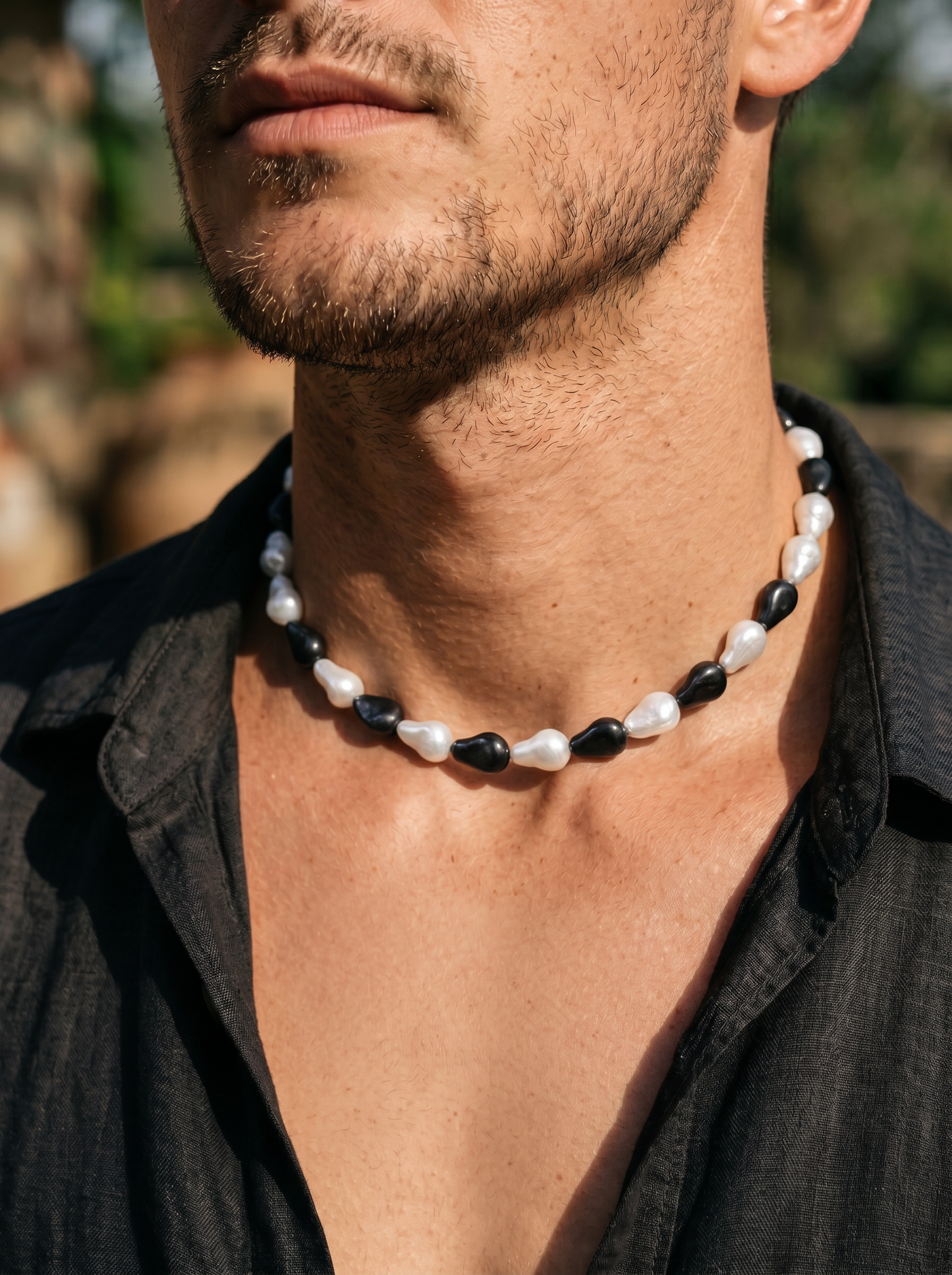 Noir Harmony Pearl Necklace