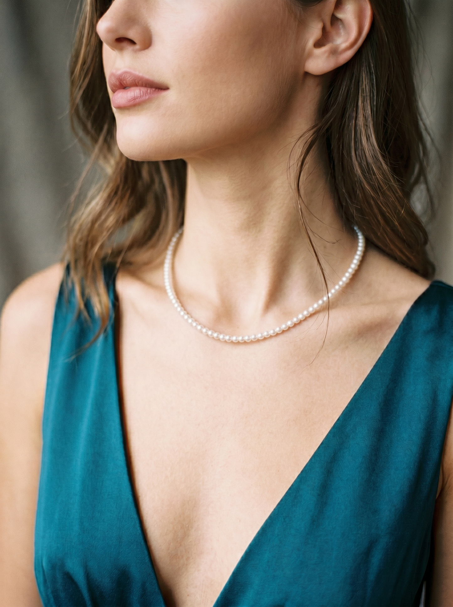Classic White Pearl Necklace 3MM