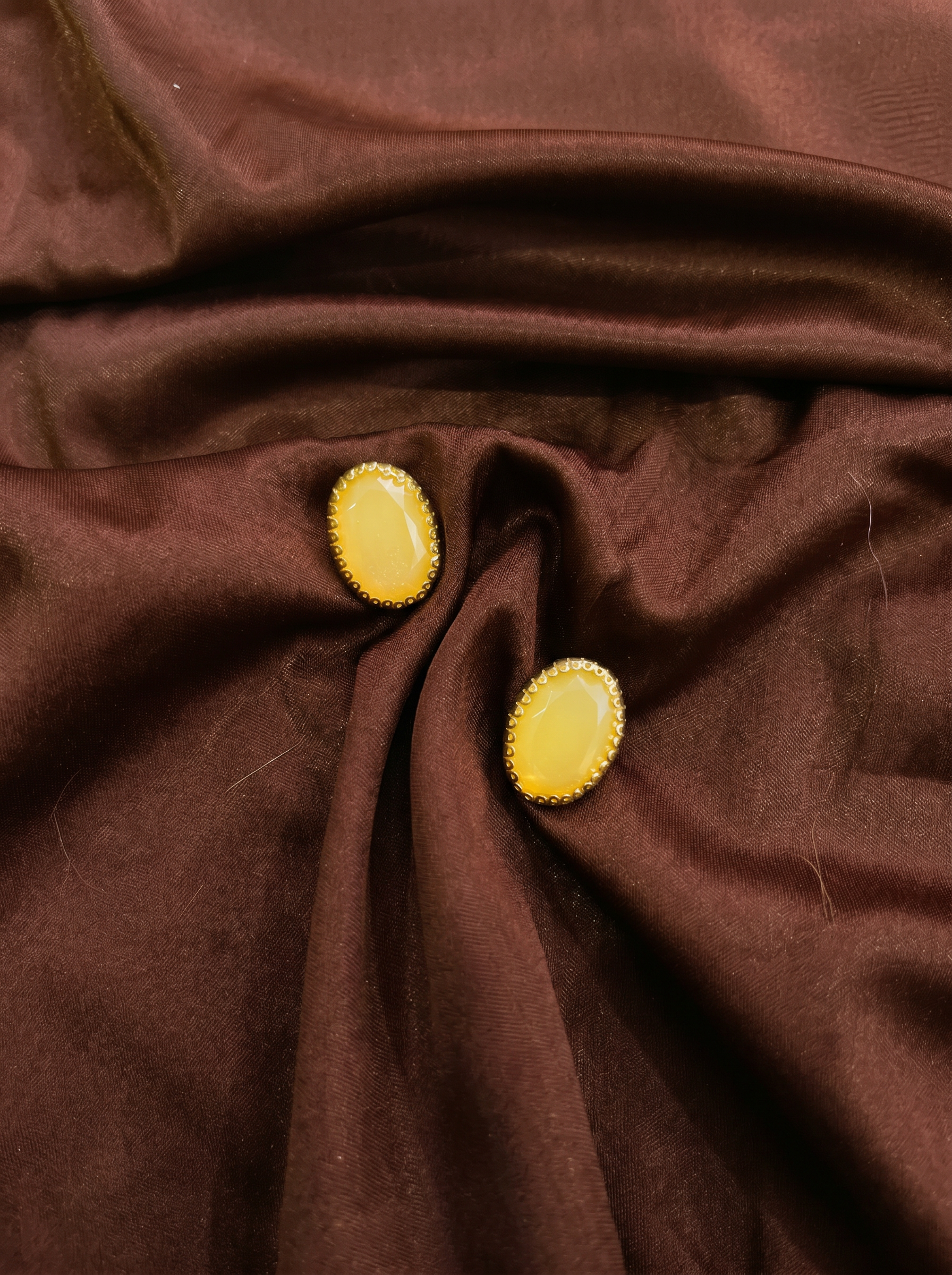 Yellow Gemstone Earrings