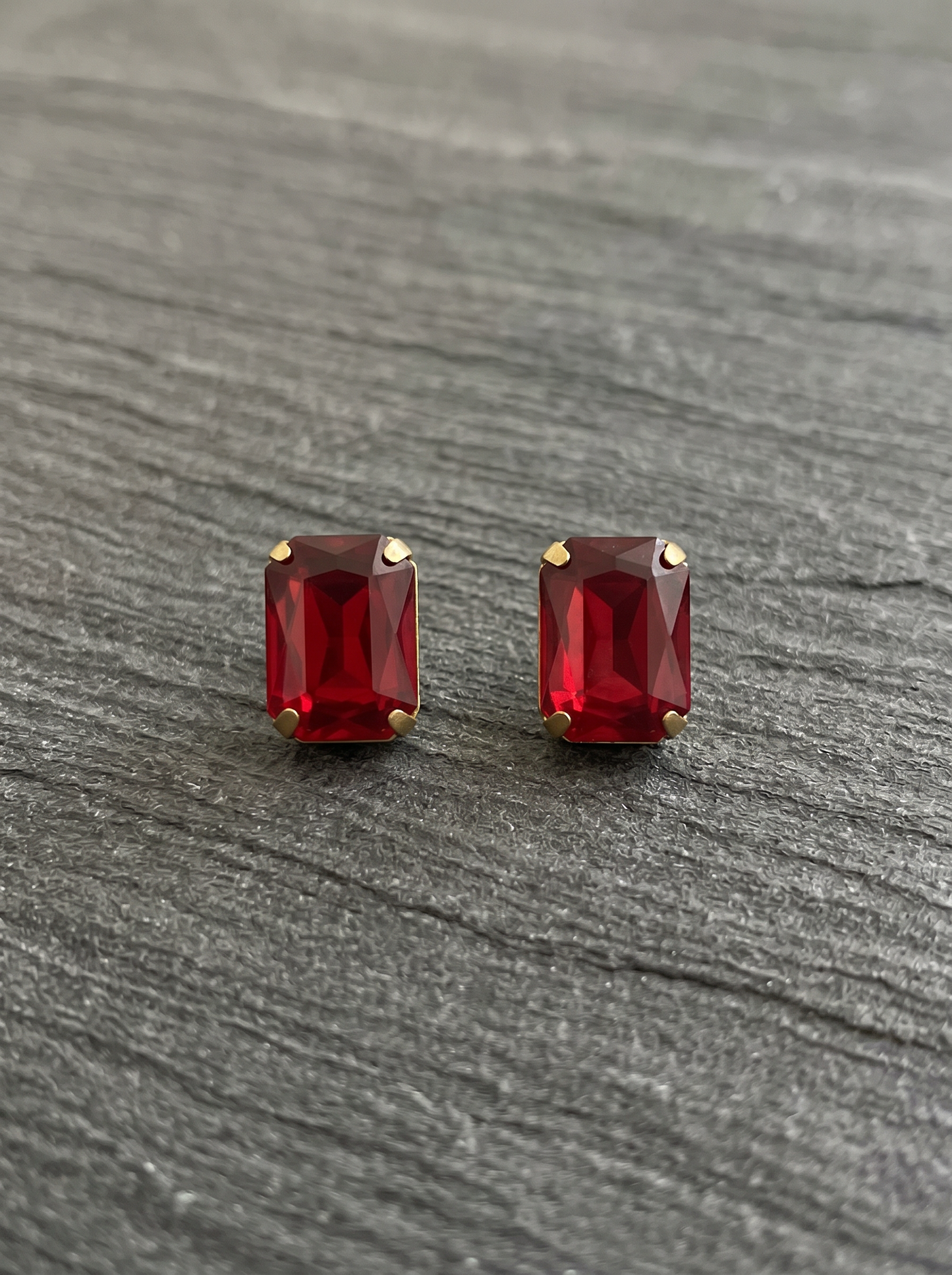 Royal Red Bloom Earrings