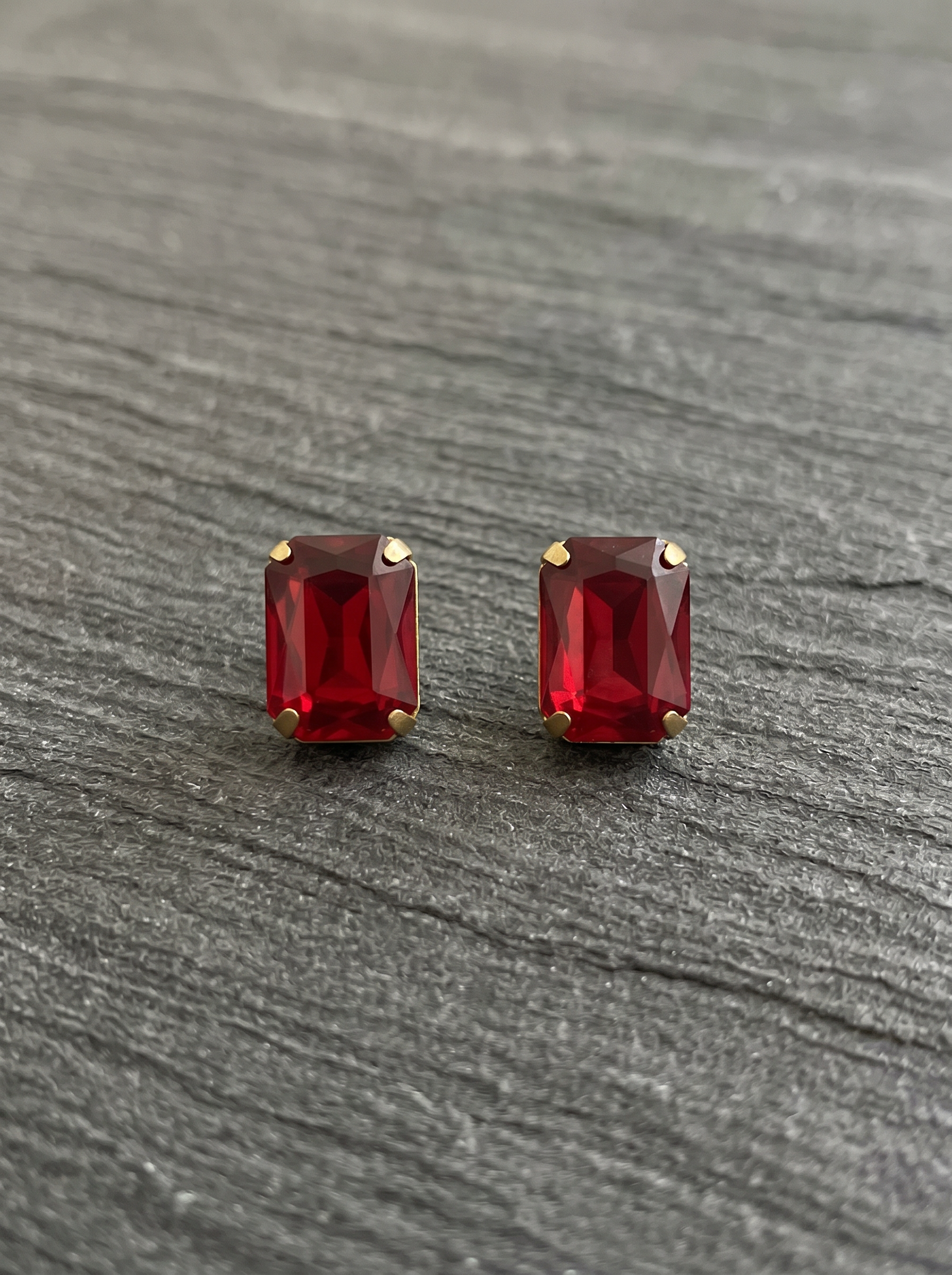 Royal Red Bloom Earrings