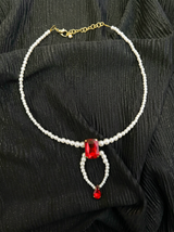 Royal Red Bloom Necklace