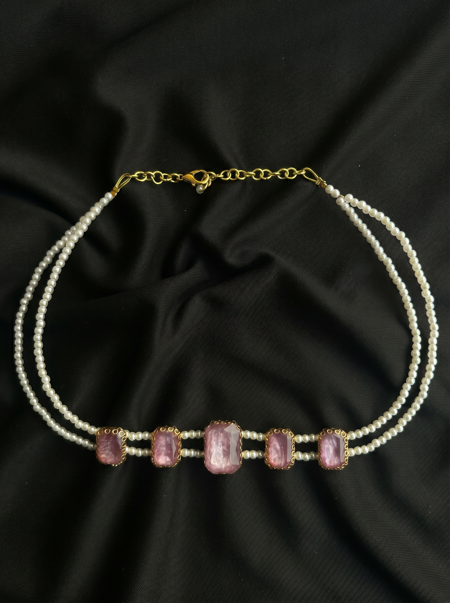 Marble Mist Pearl Necklace