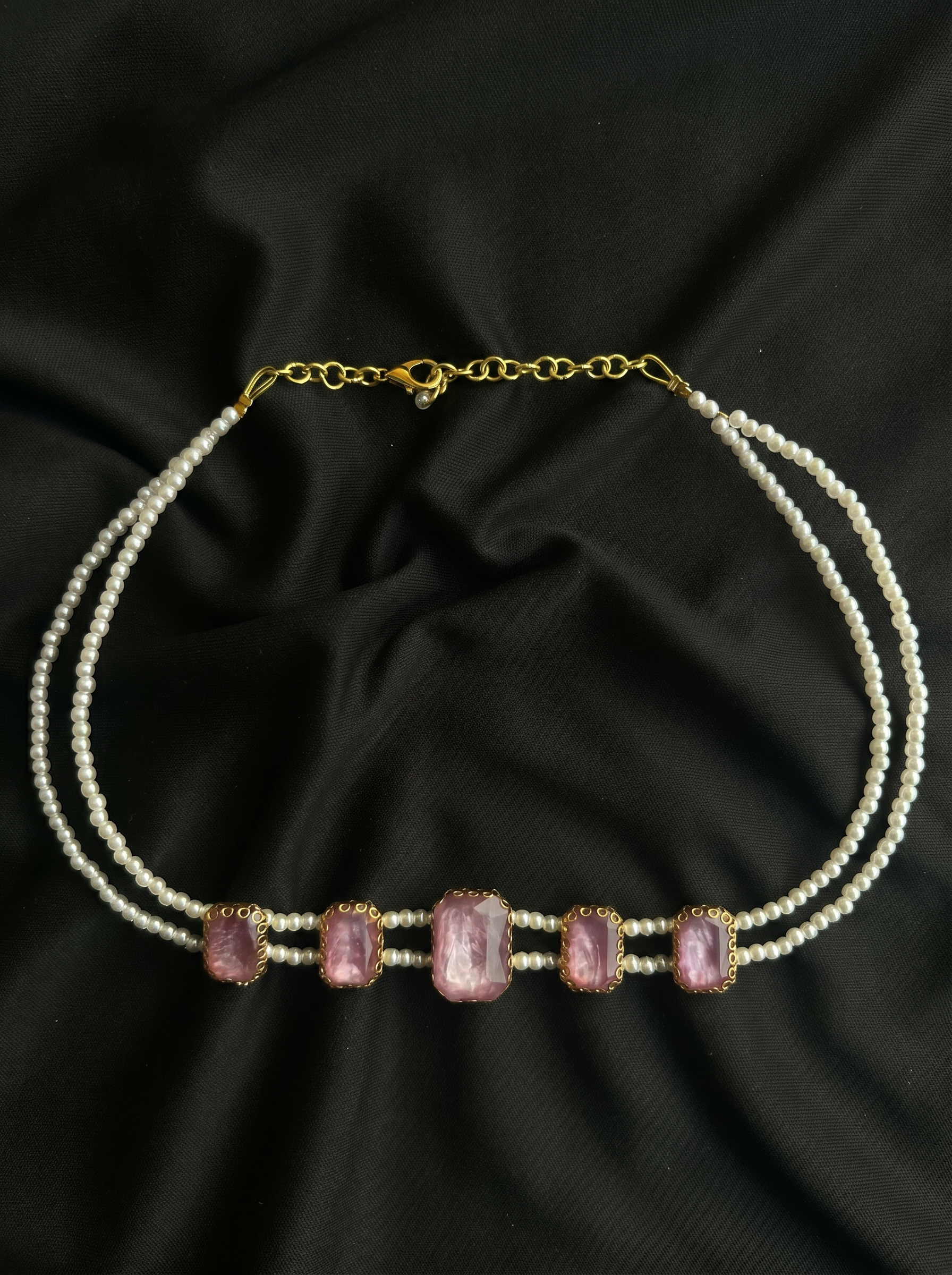 Marble Mist Pearl Necklace