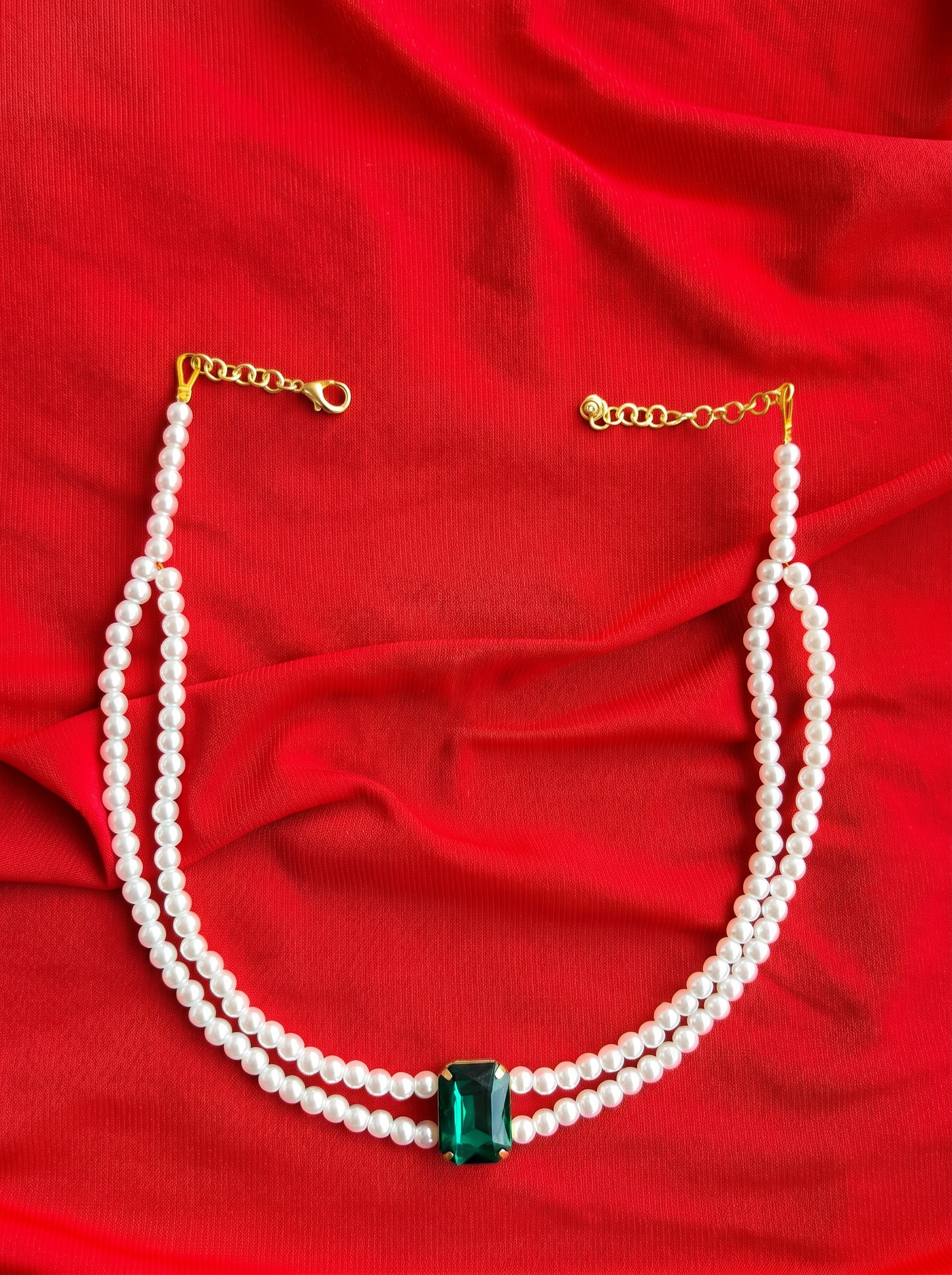 Emerald Pearl Necklace