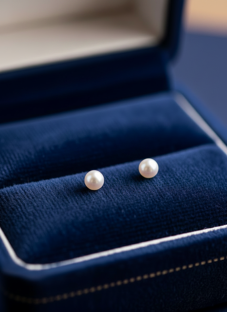 Everyday Pearl Studs Earrings 4MM