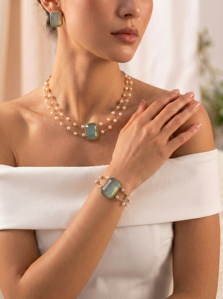 Seafoam Shine Set with Bracelet