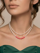 Pink Luxe Pearl Necklace