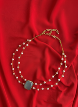 Seafoam Shine Pearl Necklace